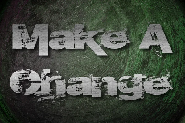 Make A Change Concept — Stock Photo, Image