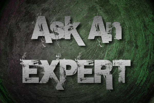 Ask An Expert Concept — Stock Photo, Image