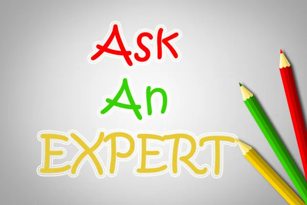 ASK AN EXPERT คอนเซ็ปต์ — ภาพถ่ายสต็อก