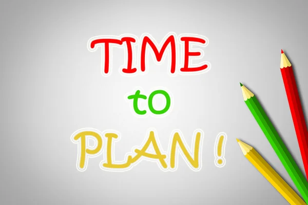 Time To Plan Concept — Stock Photo, Image