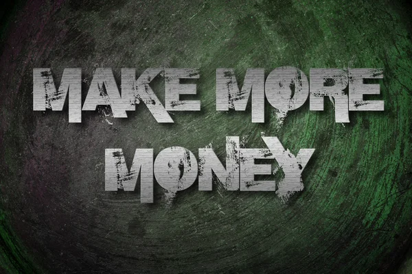 Zrobić więcej koncepcja pieniądza — Zdjęcie stockowe