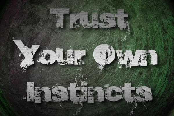 Trust Your Own Instincts Concept — Stock Photo, Image