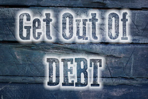 Выйти из долгов — стоковое фото