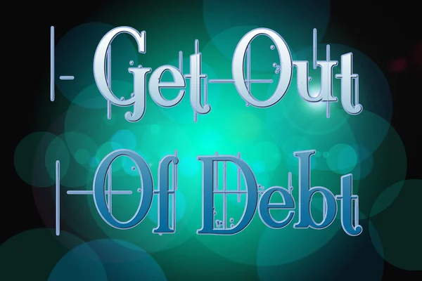 Get out of Debt Concept — Stockfoto