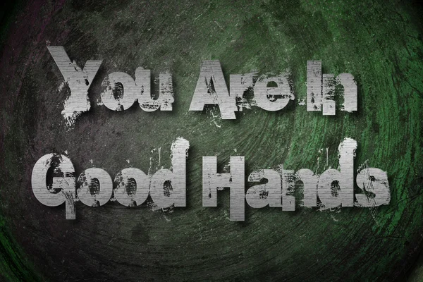 You Are In Good Hands Concept — Stock Photo, Image