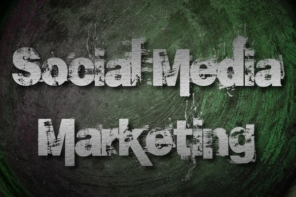Koncepcji marketingowej mediów społecznych — Zdjęcie stockowe