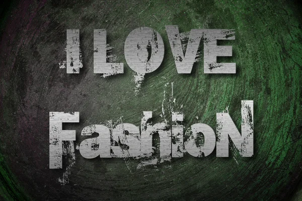 I Love Fashion Concept — Stock Photo, Image