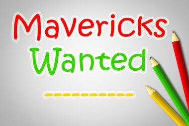 Mavericks Wanted Concept clipart