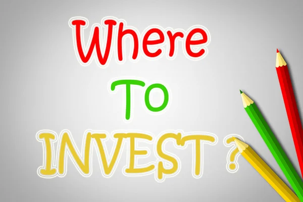 Where To Invest Concept — Stock Photo, Image