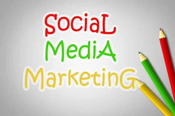 Koncepcji marketingowej mediów społecznych — Zdjęcie stockowe