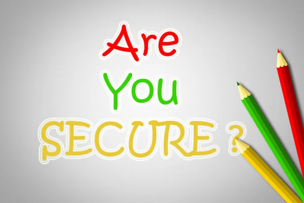 Are You Secure Concept — Stock Photo, Image