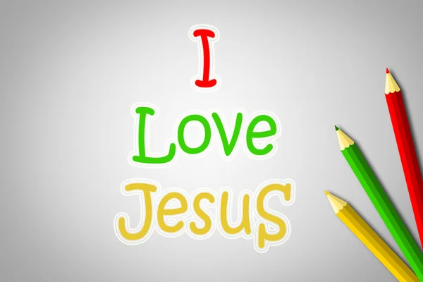 İsa kavram seviyorum — Stok fotoğraf