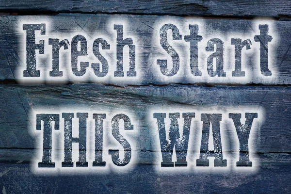 Fresh Start This Way Concept — Stock Photo, Image