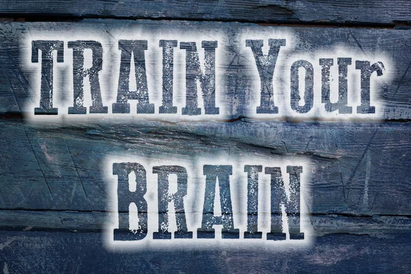 Train Your Brain Concept — Stok fotoğraf