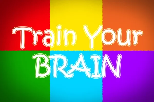 Train Your Brain Concept — Stock Photo, Image