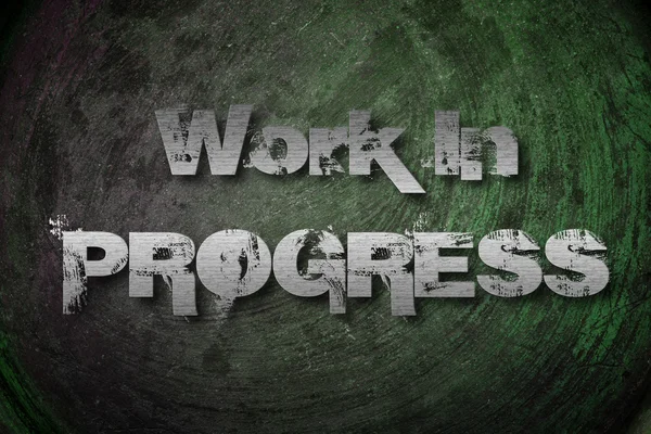 Work in Progress Concept — стоковое фото