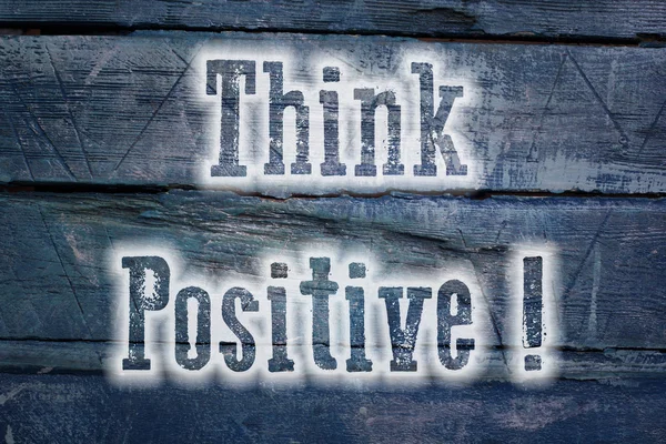 Denk dat positieve concept — Stockfoto