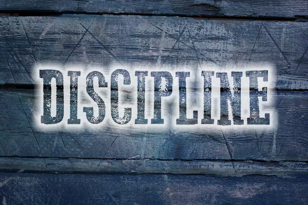 Disciplin koncept — Stockfoto