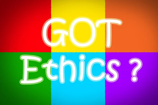 Got Ethics Concept — Stock Photo, Image