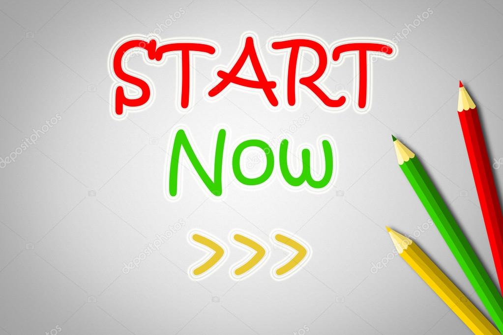 Start Now Concept