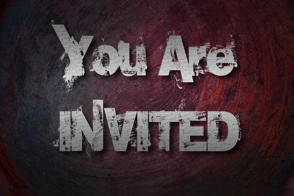 You Are Invited Concept — Stock Photo, Image