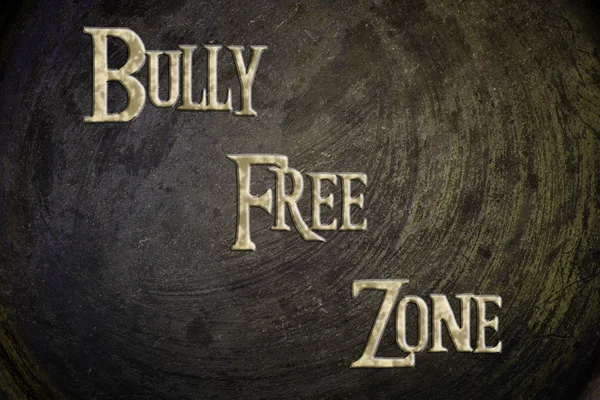 Bully Free Zone koncept - Stock-foto