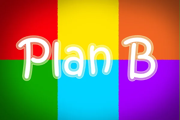 Plan b kavramı — Stok fotoğraf