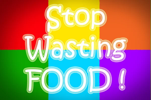 Arrêtez de gaspiller des aliments Concept — Photo