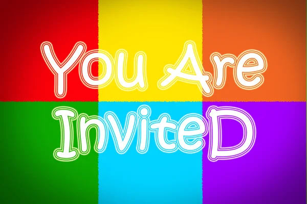 You Are Invited Concept — Stock Photo, Image