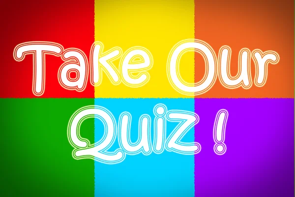 Take Our Quiz Concept — Stock Photo, Image