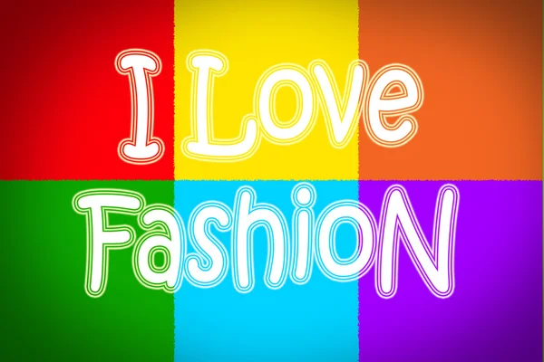 I Love Fashion Concept — Stock Photo, Image