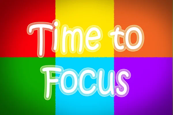 Tijd om focus concept — Stockfoto