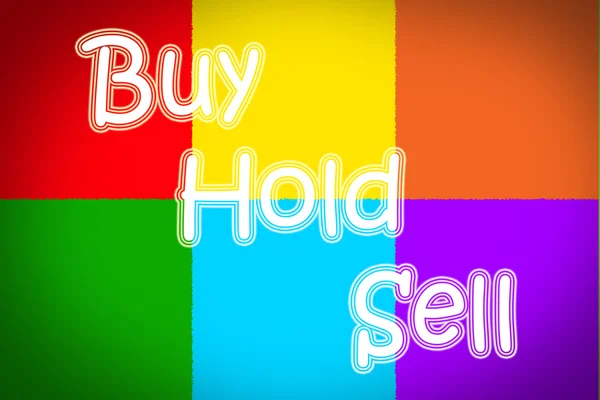 Buy hold sell Konzept — Stockfoto