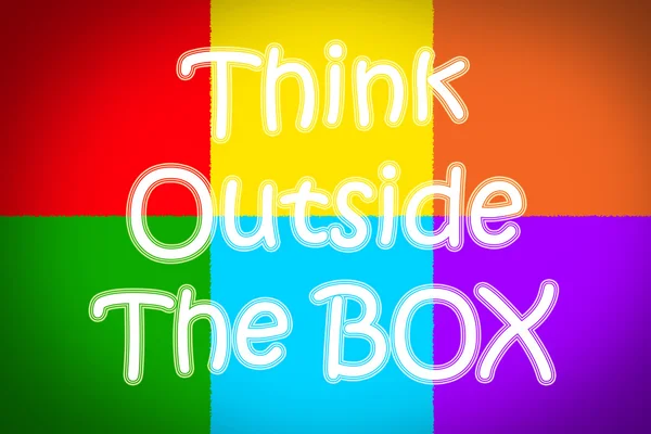 Think Outside The Box Concept — Stock Photo, Image