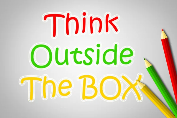 Think Outside The Box Concept — Stock Photo, Image