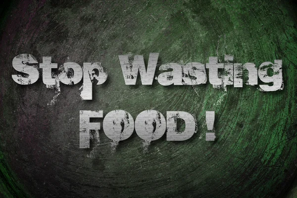 停止浪费食品概念 — 图库照片