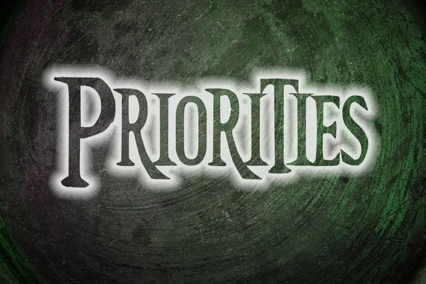 Priorities Concept — Stock Photo, Image