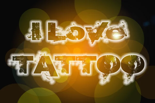 I Love Tattoo Concept — Stock Photo, Image