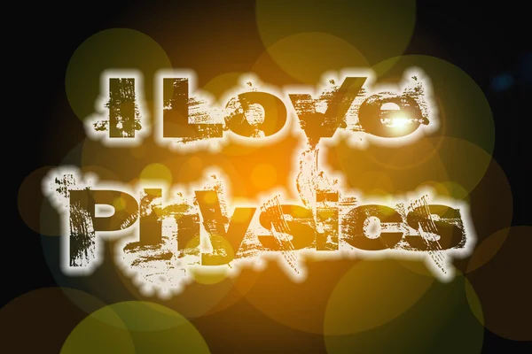 I Love Physics Concept — Stock Photo, Image