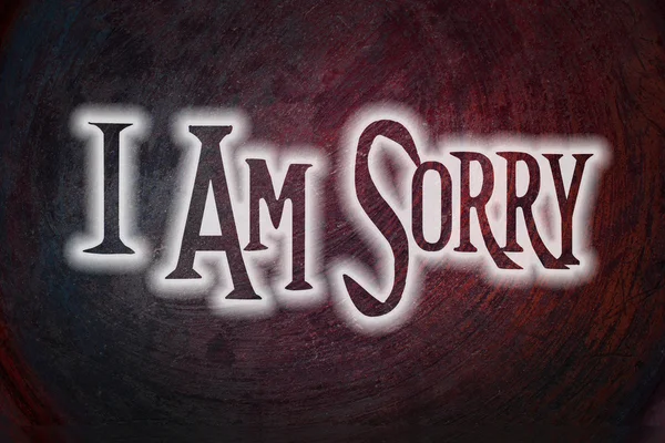 I Am Sorry Concept — Stock Photo, Image