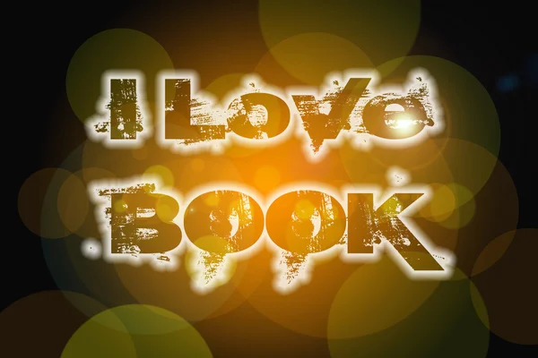 I Love Book Concept — Stock Photo, Image
