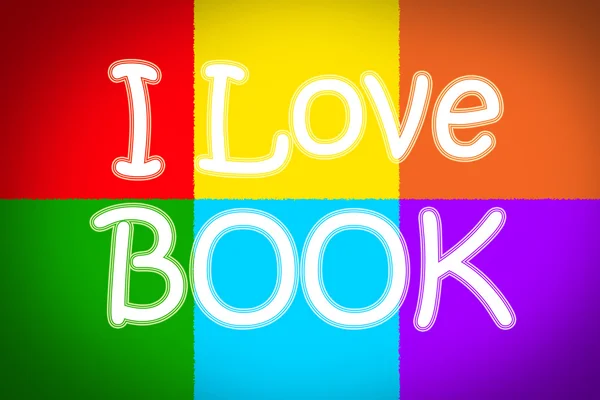 Ik hou van boekconcept — Stockfoto