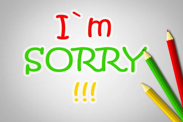 I Am Sorry Concept — Stock Photo, Image