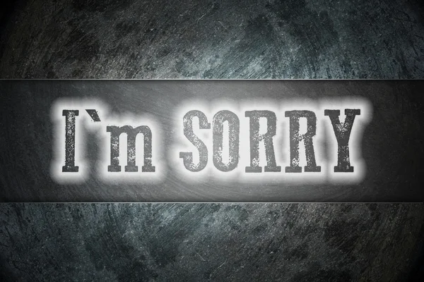 I Am Sorry Concept — Stock Photo, Image