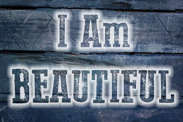 I Am Beautiful Concept — Stock Photo, Image