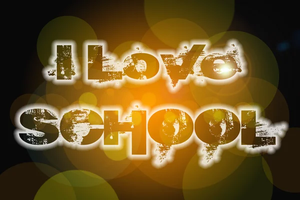 I Love School Concept — Stock Photo, Image