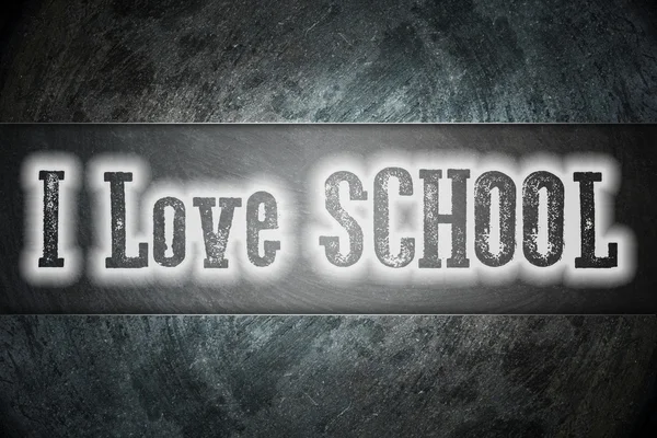 I Love School Concept — Stock Photo, Image