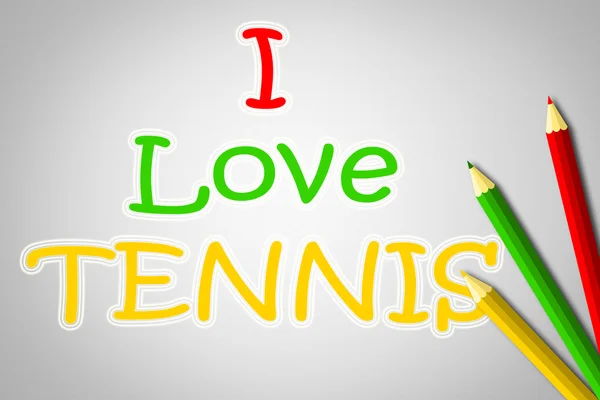 テニスの概念を愛してください。 — ストック写真