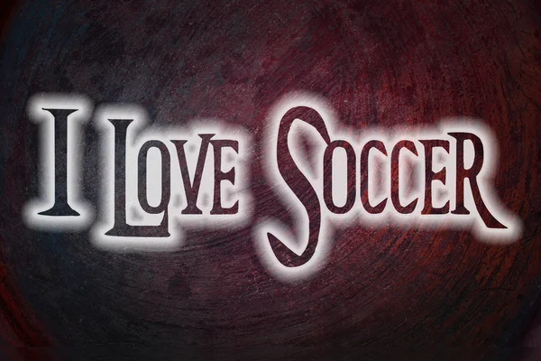 I Love Soccer Concept — Stock Photo, Image