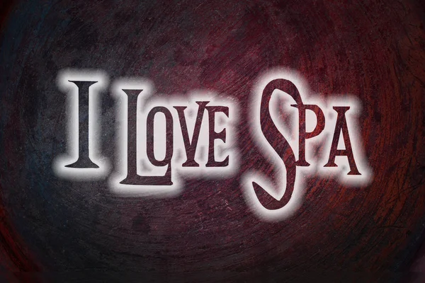 I Love Spa Concept — Fotografie, imagine de stoc